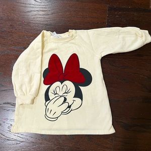 Zara Minnie Mouse sweater dress size: 2-3 years